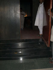 steps at cinema hall entrance