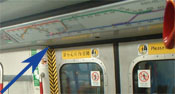 photo showing visual signals system in hongkong trains